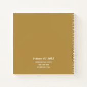 Personalisiertes Modern Gold - Ihr Name - Sketch Notizblock (Rückseite)
