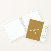 Personalisiertes Modern Gold - Ihr Name - Sketch Notizblock (Innenseite)