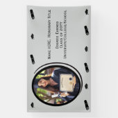 Personalisiertes modernes Abschluss Foto, Diplom,  Banner (Vertikal)