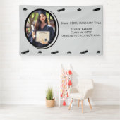 Personalisiertes modernes Abschluss Foto, Diplom,  Banner (Insitu)