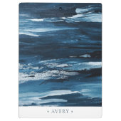 Personalisiertes, modernes Abstraktes Bild Klemmbrett (Rückseite)