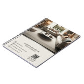 Personalisiertes, modernes Berufliches Geschäft Notizblock (Linke Seite)