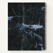 Personalisiertes modernes Black Marble Kitchen Rez Notizblock (Rückseite)