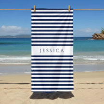 Personalisiertes, modernes, blaues Streifenmuster