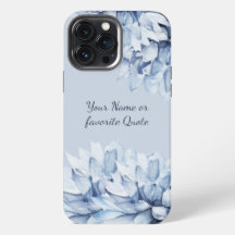 Personalisiertes, modernes Blumendustblau