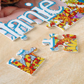 Personalisiertes modernes Blumenmuster - Ihr Foto Puzzle (Seite)