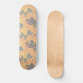 Personalisiertes, modernes Bud & Blume Muster Skateboard (Vorderseite)