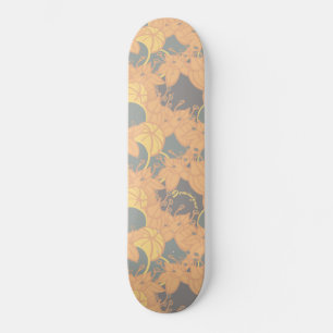 Personalisiertes, modernes Bud & Blume Muster Skateboard