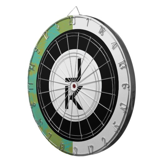 Personalisiertes, modernes Dart Board Dartscheibe (Vorderseite rechts)