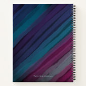 Personalisiertes, modernes Design-SpiralNotebook Notizblock (Rückseite)