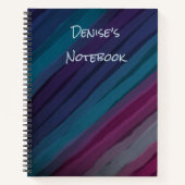 Personalisiertes, modernes Design-SpiralNotebook Notizblock (Vorderseite)