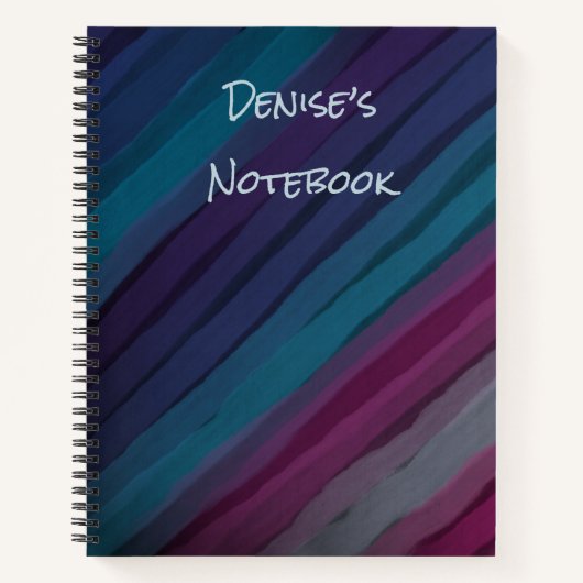 Personalisiertes, modernes Design-SpiralNotebook Notizblock (Vorderseite)