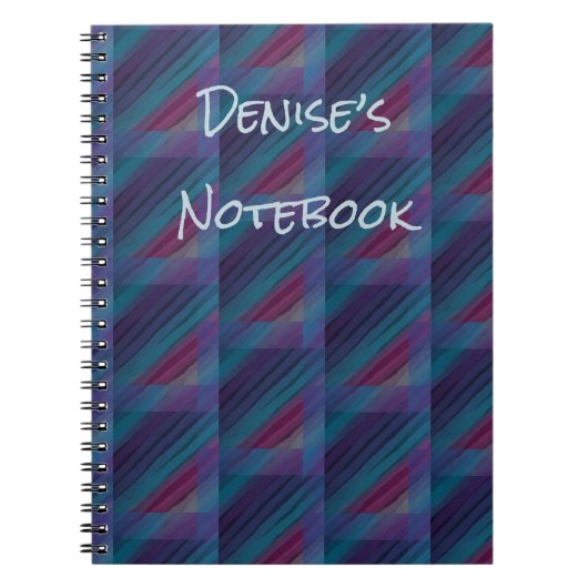 Personalisiertes, modernes Design-SpiralNotebook Notizblock (Vorderseite)