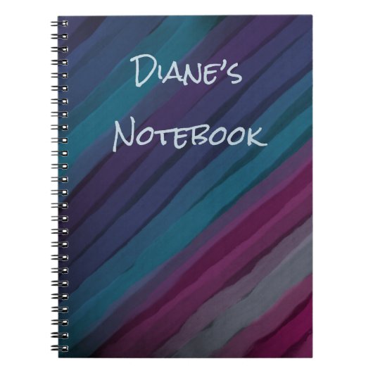 Personalisiertes, modernes Design-SpiralNotebook Notizblock (Vorderseite)
