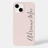 Personalisiertes, modernes Drehbuch Rosa Case-Mate iPhone Hülle (Rückseite)