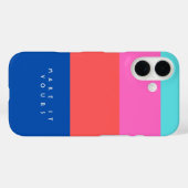 Personalisiertes modernes Farbfeldmuster Case-Mate iPhone Hülle (Rückseite (Horizontal))
