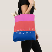 Personalisiertes modernes Farbfeldmuster Tasche (Von Nahem)