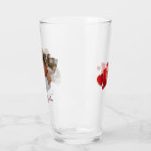 Personalisiertes modernes Foto Bierglas - Einmalig Glas (Links)