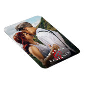 Personalisiertes modernes Foto Magnet (Rechte Seite)