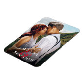 Personalisiertes modernes Foto Magnet (Linke Seite)