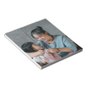 Personalisiertes modernes Foto Notizblock (angewinkelt)