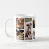 Personalisiertes modernes Fotocollage-Geschenk Kaffeetasse (Links)