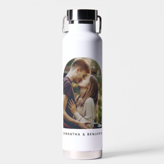 Personalisiertes modernes Fotogeschenk Trinkflasche (Vorne)