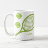 Personalisiertes, modernes Green Tennis Ball Racke