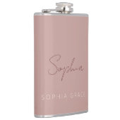 Personalisiertes, modernes, handgeschriebenes Skri Flachmann (Rechts)