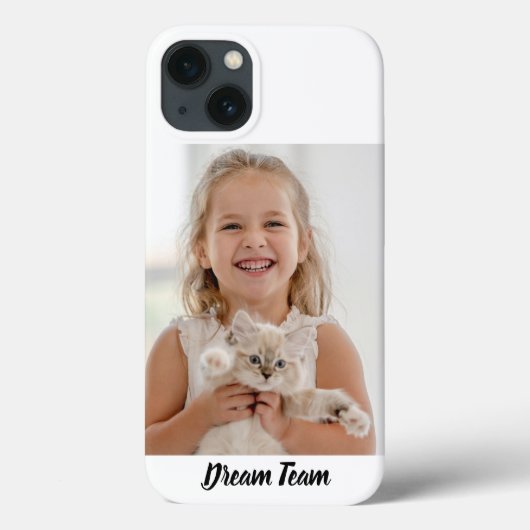 Personalisiertes modernes Kind mit tierischem Foto Case-Mate iPhone Hülle (Rückseite)
