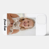 Personalisiertes modernes Kind mit tierischem Foto Case-Mate iPhone Hülle (Rückseite (Horizontal))