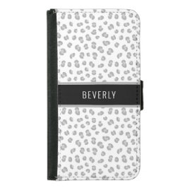 Personalisiertes, modernes Leopard-Drucktelefon Geldbeutel Hülle Für Das Samsung Galaxy S5