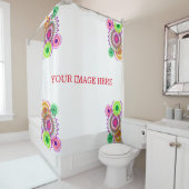 Personalisiertes, modernes Mandala-Design Duschvorhang (Beispiel)