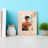 Personalisiertes, modernes Minimalistisches Kreuz Geätzte Rahmen