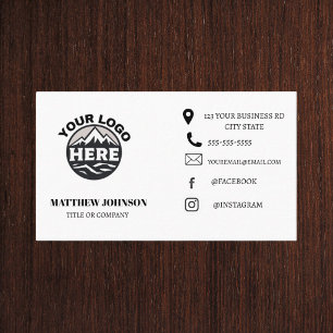Personalisiertes modernes minimalistisches Logo So Visitenkarte