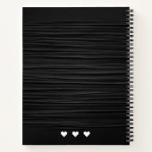 Personalisiertes, modernes Monogramm-Rezept Notizblock (Rückseite)