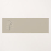 Personalisiertes modernes Monogramm Yogamatte (Vorderseite (Horizontal))