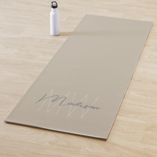 Personalisiertes modernes Monogramm Yogamatte (Beispiel)