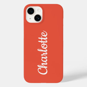 Personalisiertes modernes Orange Case-Mate iPhone 14 Hülle