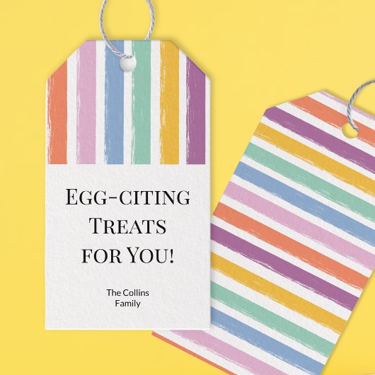 Personalisiertes, modernes Ostereier Party Geschenkanhänger