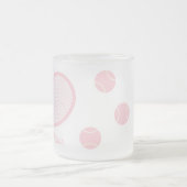 Personalisiertes, modernes Pastell Pink Tennis Bal Mattglastasse (Mittel)
