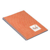 Personalisiertes, modernes Pfirsichdesign Notizblock (Rechte Seite)