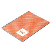 Personalisiertes, modernes Pfirsichdesign Notizblock (Linke Seite)