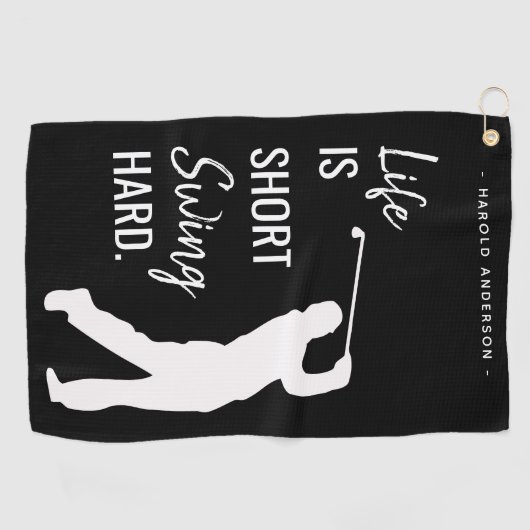 Personalisiertes, modernes Preisangebot Golfhandtuch (Horizontal)