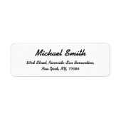 Personalisiertes, modernes Rücksendekennzeichen er (Vorne)