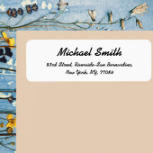 Personalisiertes, modernes Rücksendekennzeichen er