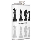 Personalisiertes modernes Schachspiel Flachmann (Rechts)