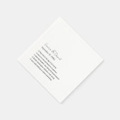 Personalisiertes, modernes Skriptfuning - Fakten z Serviette (Ecke)