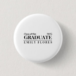 Personalisiertes modernes trendy Absolventenklasse Button