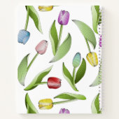 Personalisiertes, modernes Tulip Blume Design Notizblock (Rückseite)
